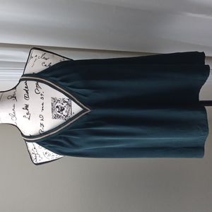 Green with Gold trim tank top Size 6